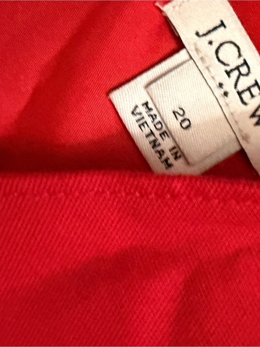 J. Crew Sleeveless V-Neck Red Shift Dress NWOT - Picture 3 of 5